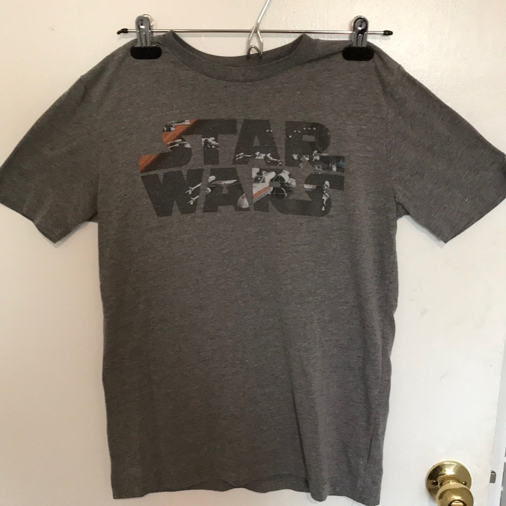 Old Navy Boys Star Wars T-shirt  Gray Size 14-16